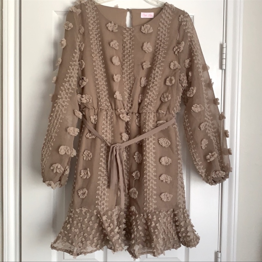 Pink Lily Mocha Dress